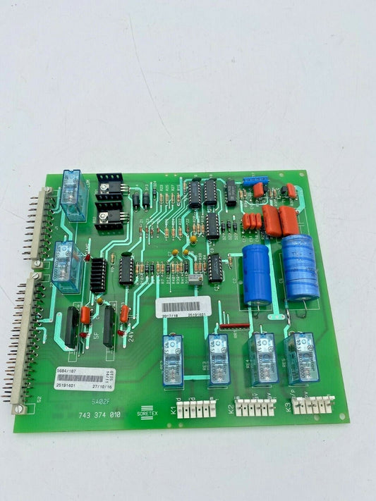 Elevator Lift card SORETEX Thyssen SA02F CIRCUIT RELAIS 743374020 / 010 S200 - KLR Automation