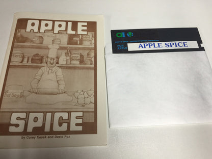 APPLE SPICE ~ Apple II 2+ DISK ~ Scott Adams ~ ADVENTURE INTERNATIONAL - Lankhor