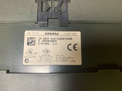 Siemens 6ES7  Simatic PLC 6ES7223-1BL22-0XA0 + 6ES7 214-1AD22-0XB0