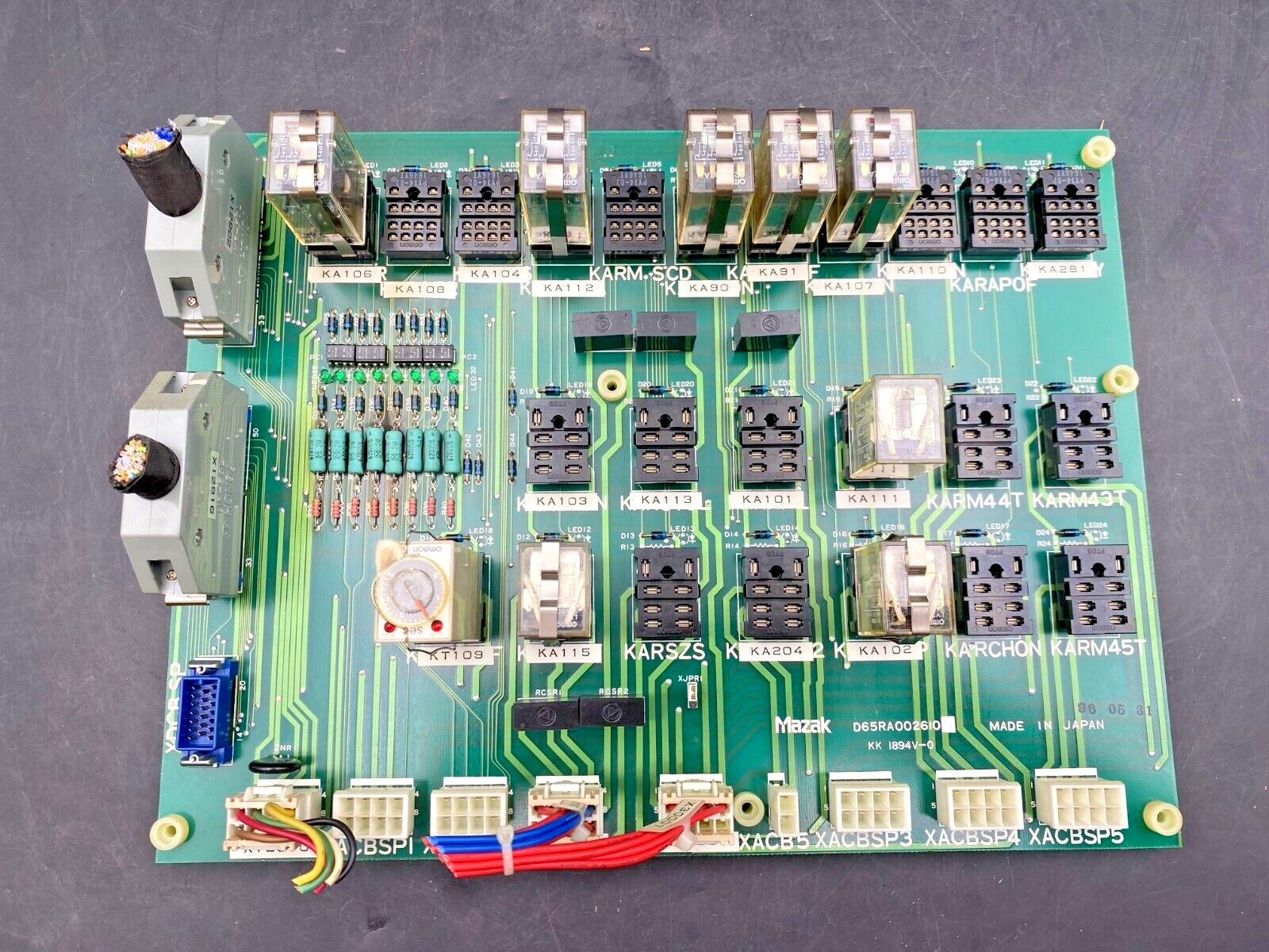 MAZAK D65RA002610 PC RELAY BOARD