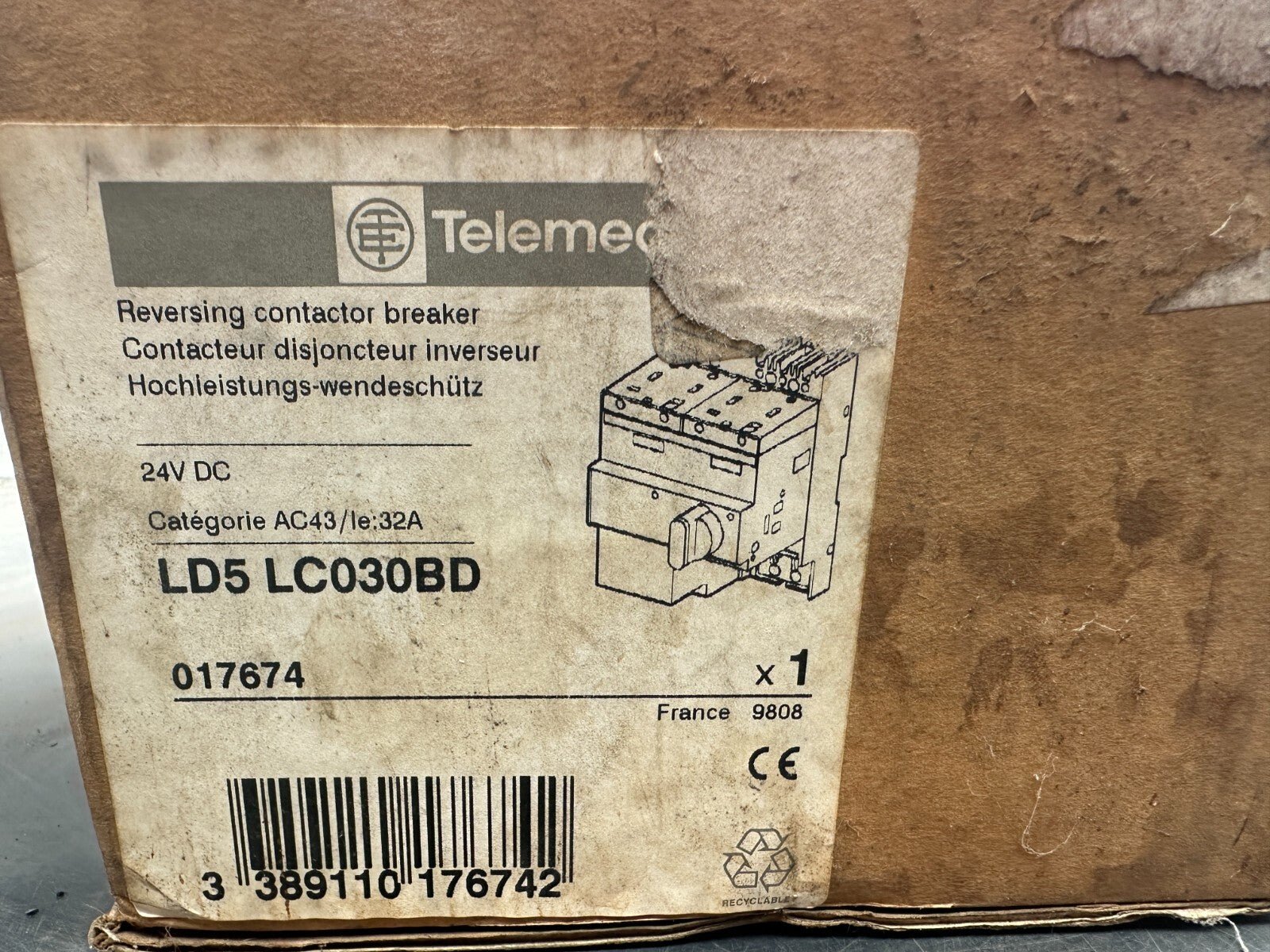 TELEMECANIQUE LD5 LC030BD CONTACTEUR DISJONCTEUR INVERSEUR INTEGRAL 32 017674 - KLR Automation