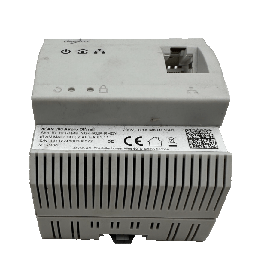 DEVOLO DLAN 200 AVPRO DINRAIL HFRQ - NHYG - HKUP - RHDY - KLR Automation