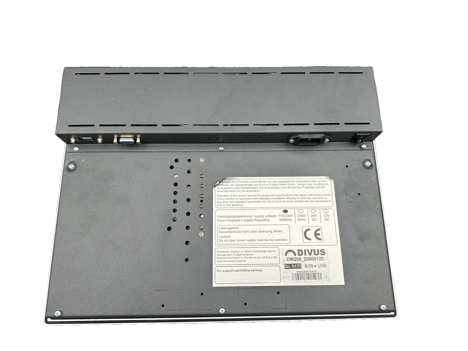 SOMONT DIVUS DM200_20000120 115/230V B/09 USB ECRAN TACTILE