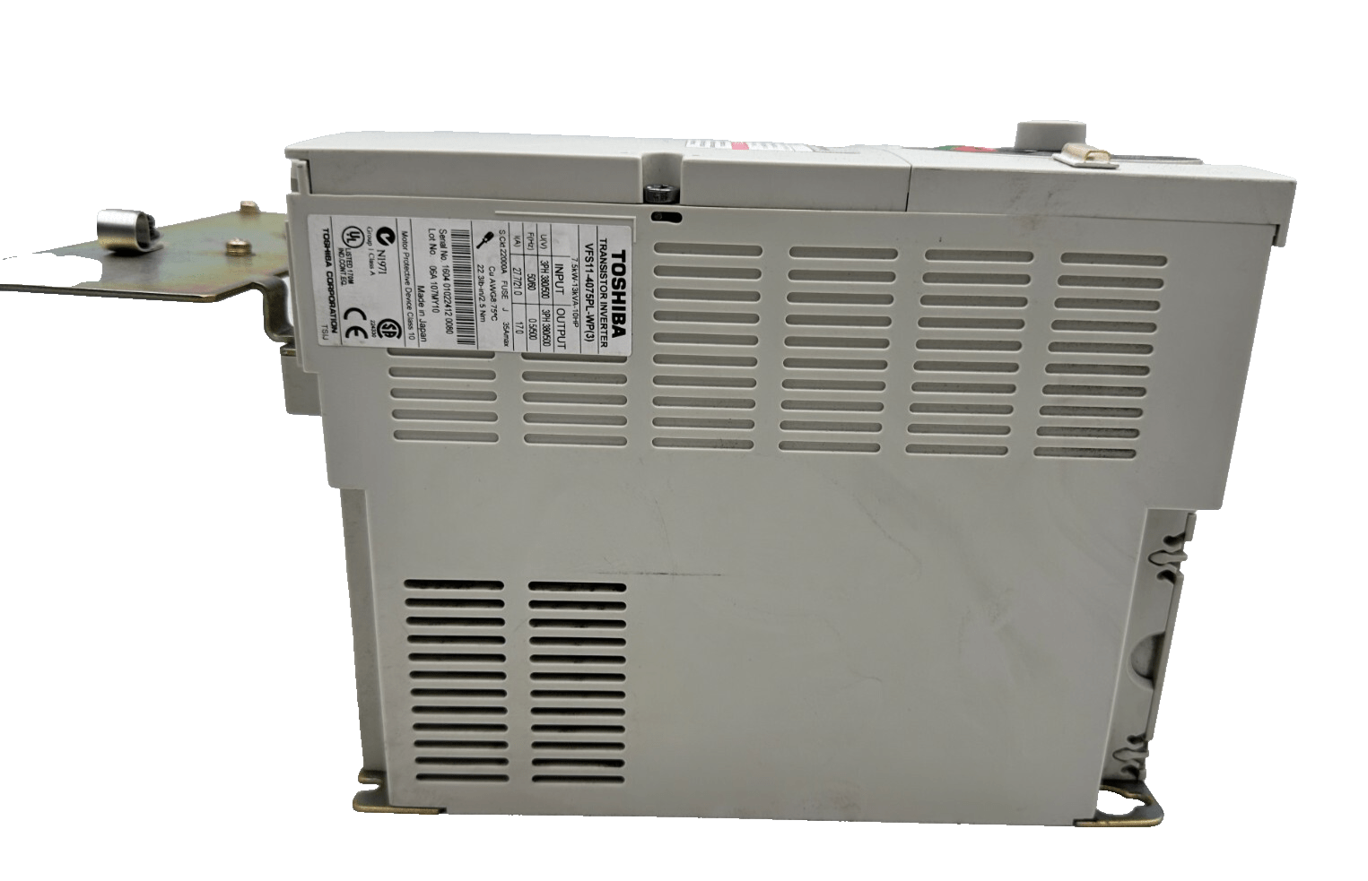 TOSHIBA VF - S11 VFS11 - 4075PL - WP(3) 3PH 380/500V 7.5kW/10HP TRANSISTOR INVERTER - KLR Automation