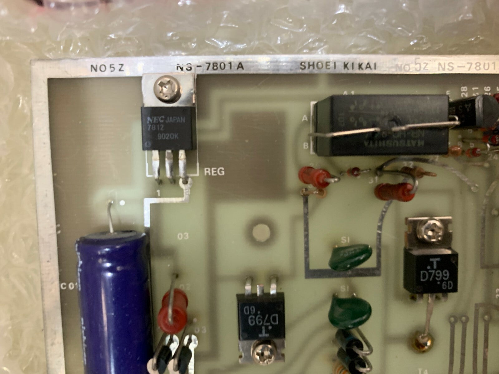 SHOEI KIKAI Circuit board card 5z Knife Action NS-7801A OK