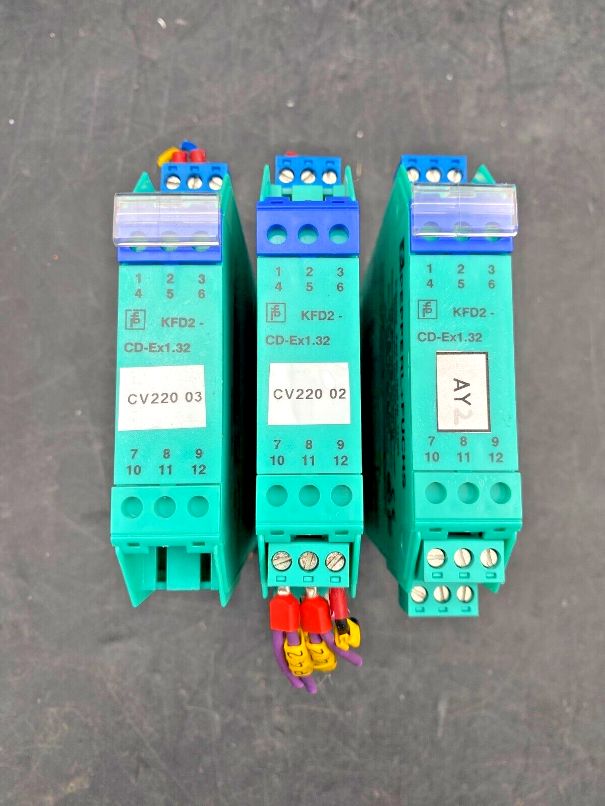 LOT OF 3 PEPPER FUCHS KFD2-CD-EX1.32 GALVANIC BARRIER