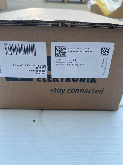 15pc x Cable MURR ELEKTRONIK 7000 - 40021 - 0240060 M12 - KLR Automation
