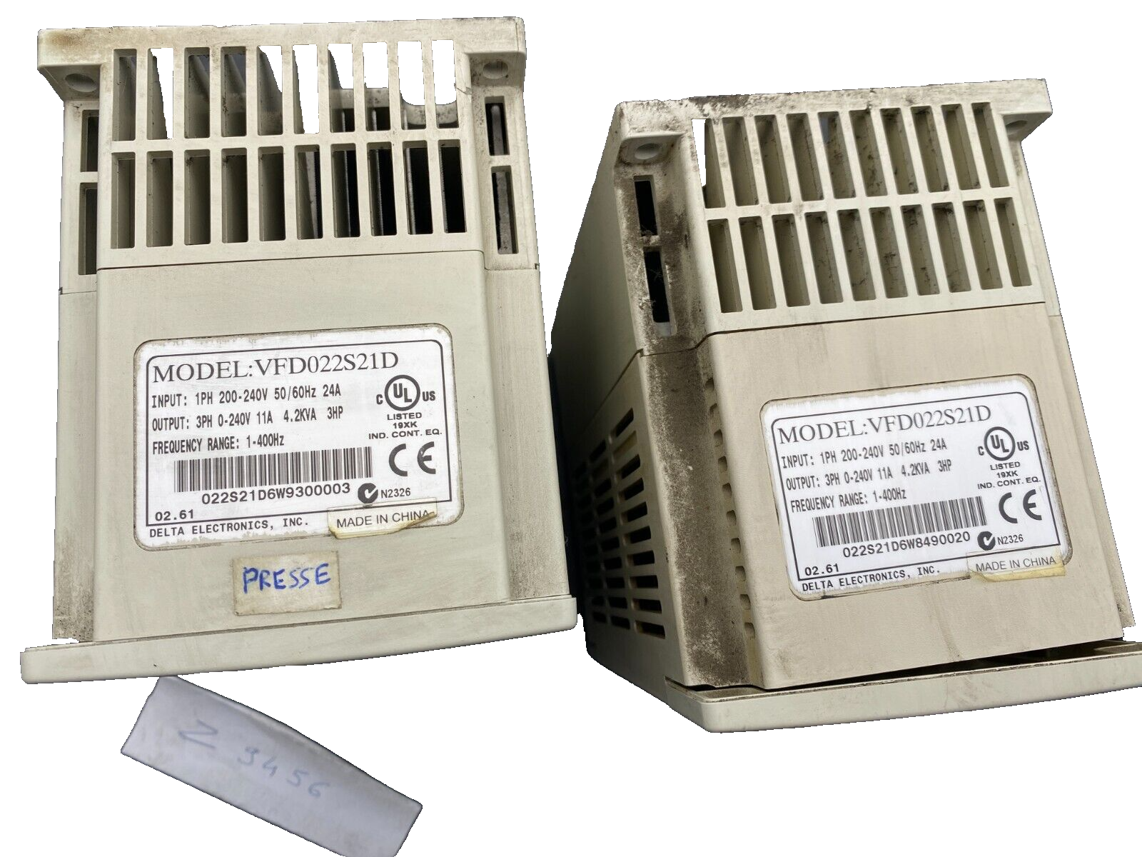 DELTA VFD022S21D 200-240V 1PH 24A x1pc