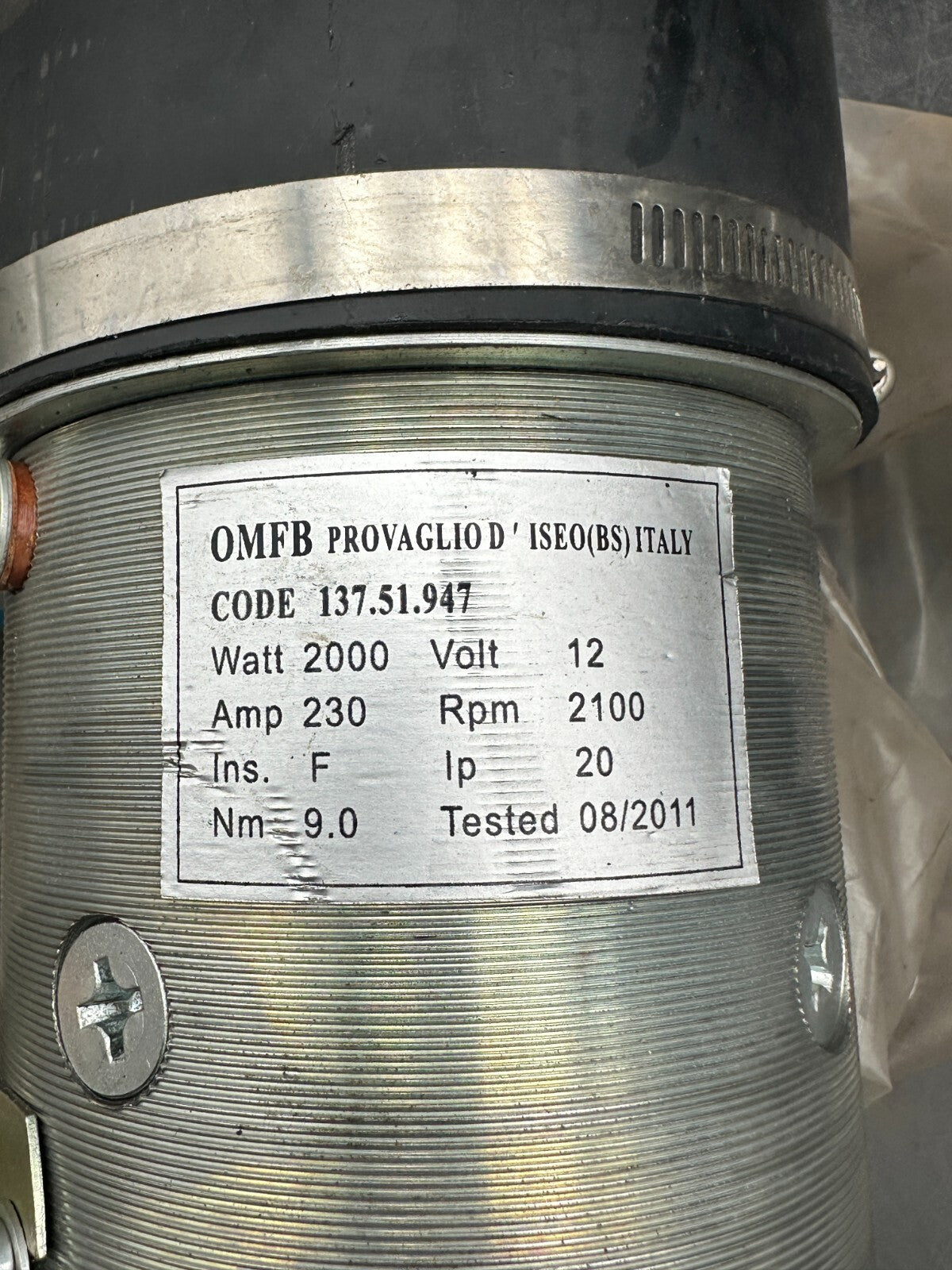 HYDRAULIC PUMP  OMFB 14735812200 EPK.PW 12v 2000w Vent.D.112/1P2