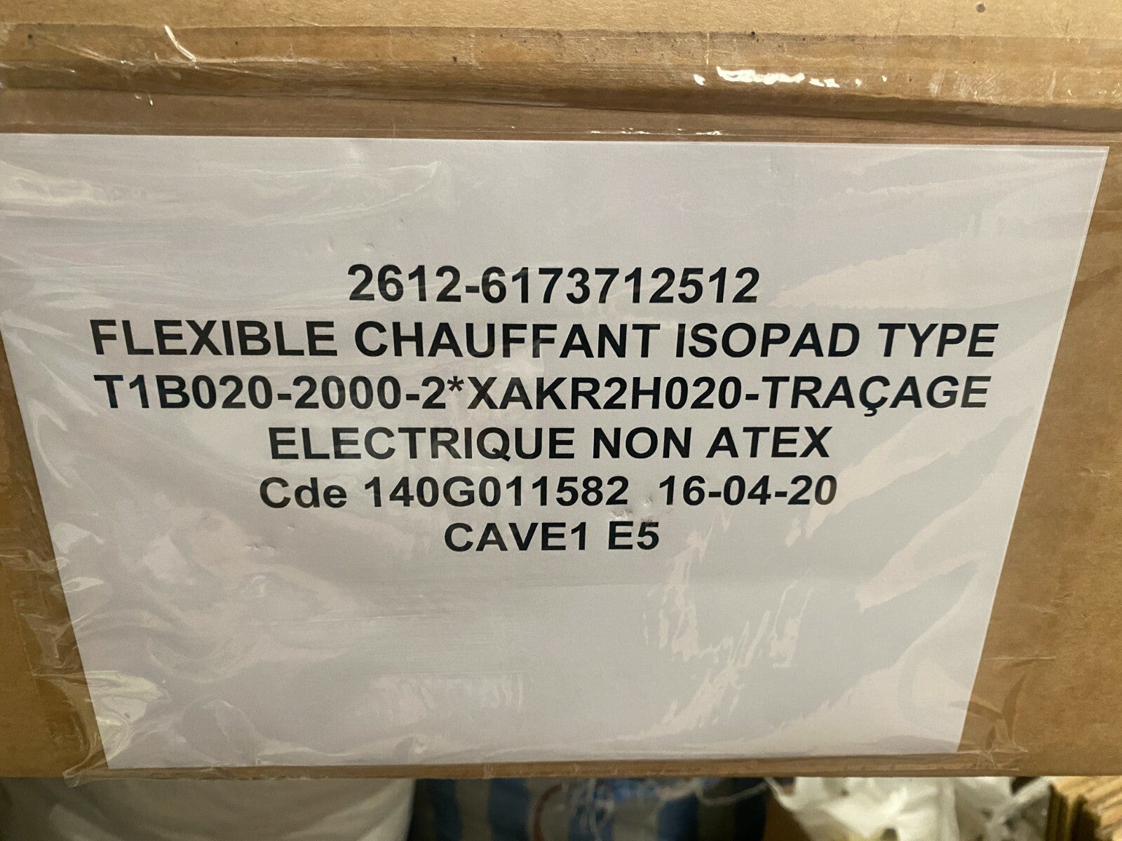 Flexible Chauffant xtraflex isopad B202 - 2000 - 2*XAKR2H020 - Tracage CF133457 PT100 - KLR Automation