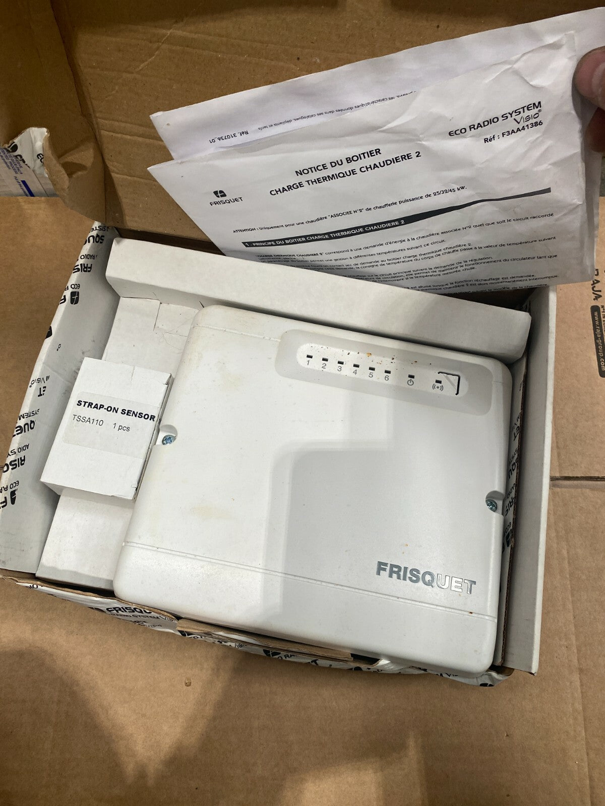 frisquet f3aa41386  commande circuit additionnel chauffage eco visio radio