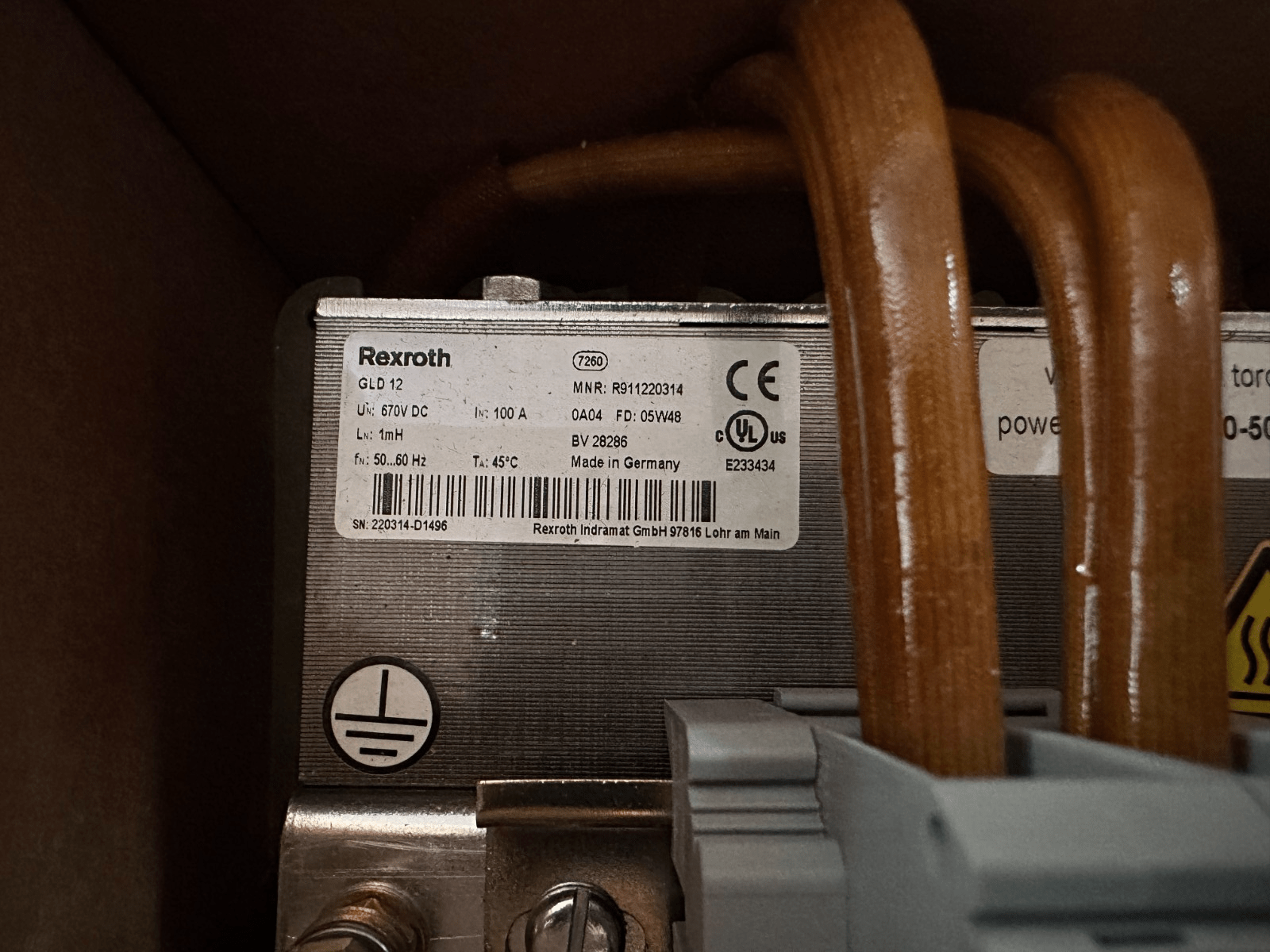 BOSCH REXROTH R911220314 CHOKE TRANSFORMER GLD 12 - KLR Automation