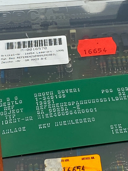 Brown Boveri BBC HIER458307  SA 9923a-E SA9923a-E interface  Card PLC 