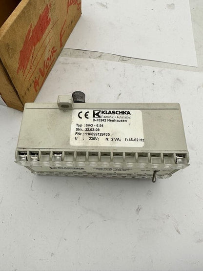 1pc x GRAPHIX KLASCHKA TIMER RELAY SVG-6.54 110699128430 230V 2VA 45-62 Hz