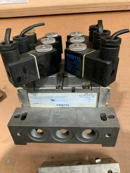  Festo 3pc  CJM-5/2-1/4-FH 6159 + 6pc 4527 MSFG-24