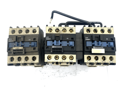 LOT OF 3 TELEMECANIQUE LC1 D2501 CONTACTOR - KLR Automation