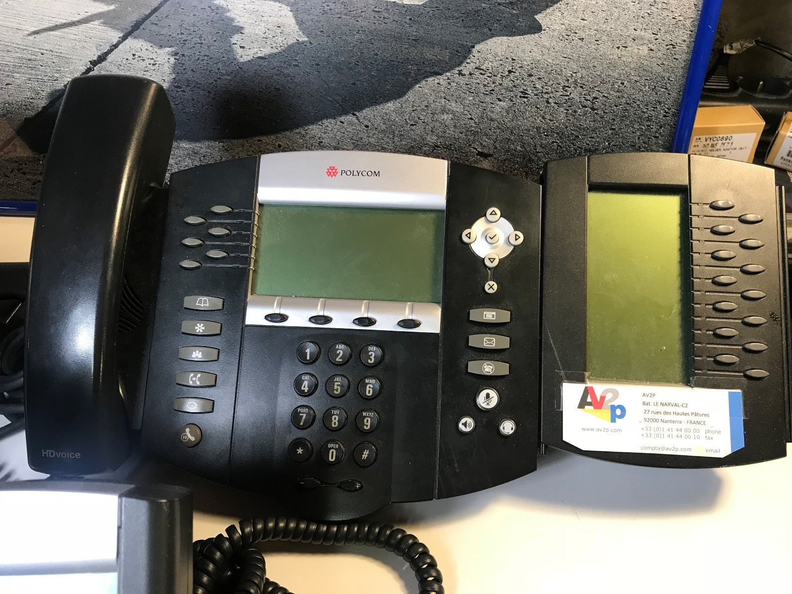Lot 9 telephones Polycom Soundpoint IP 331