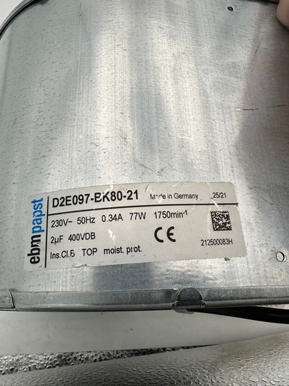 1pce x EBMPAPST D2E097 - BK80 - 21 + condensateur - KLR Automation