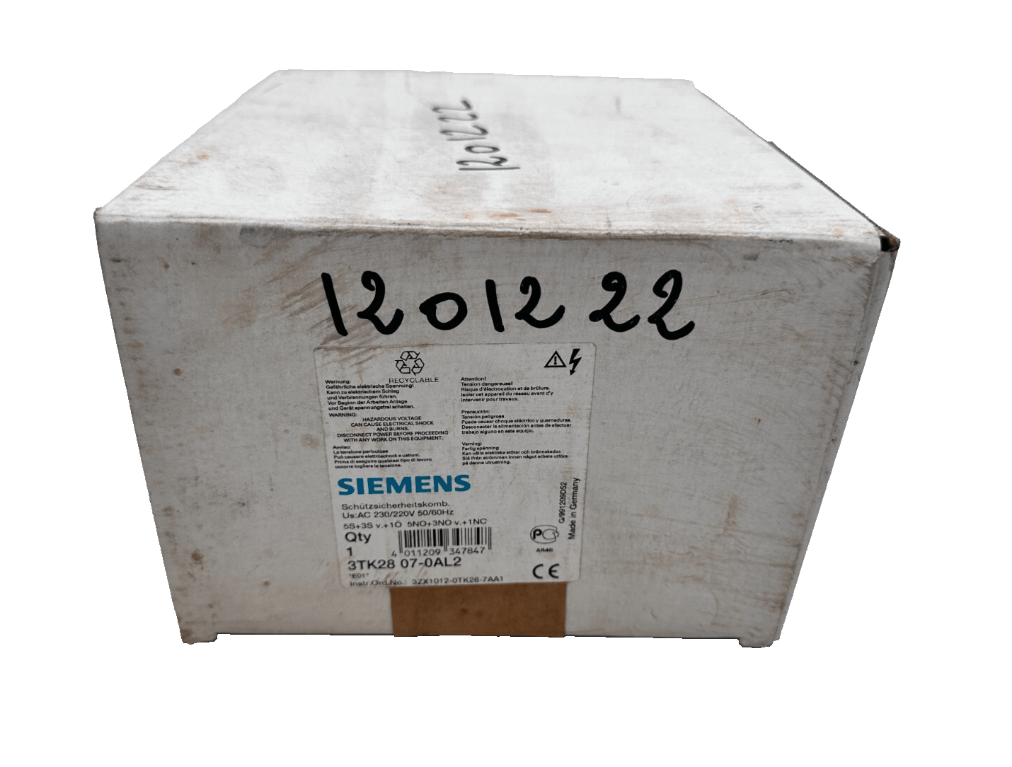 SIEMENS 3TK2807 - 0AL2 RELAIS DE SECURITE - KLR Automation