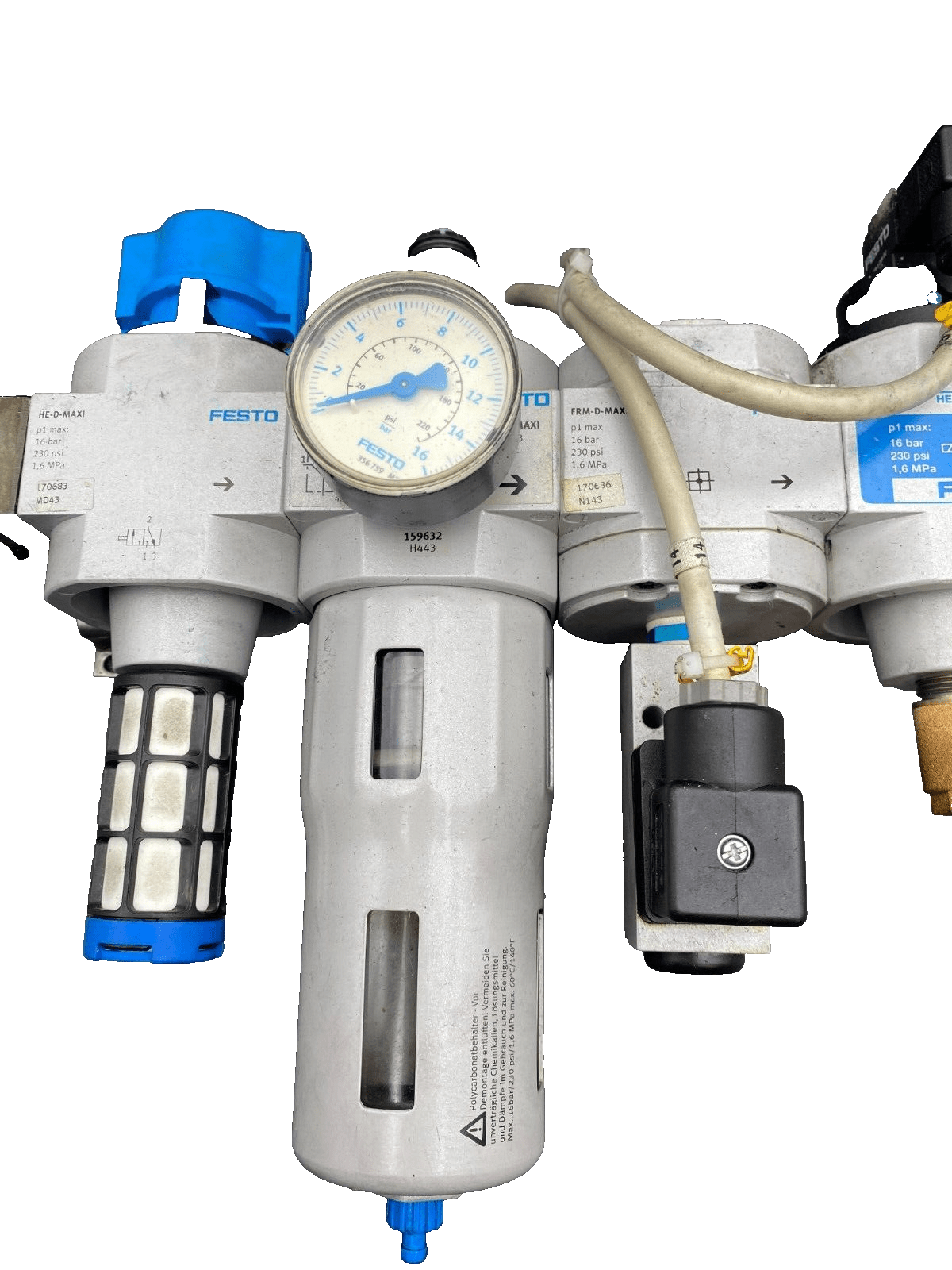 FESTO HE - D - MAXI + LFR - D - MAXI 159632 H443 + FRM - D - MAX + HEE - D - MAXI - 24 - KLR Automation