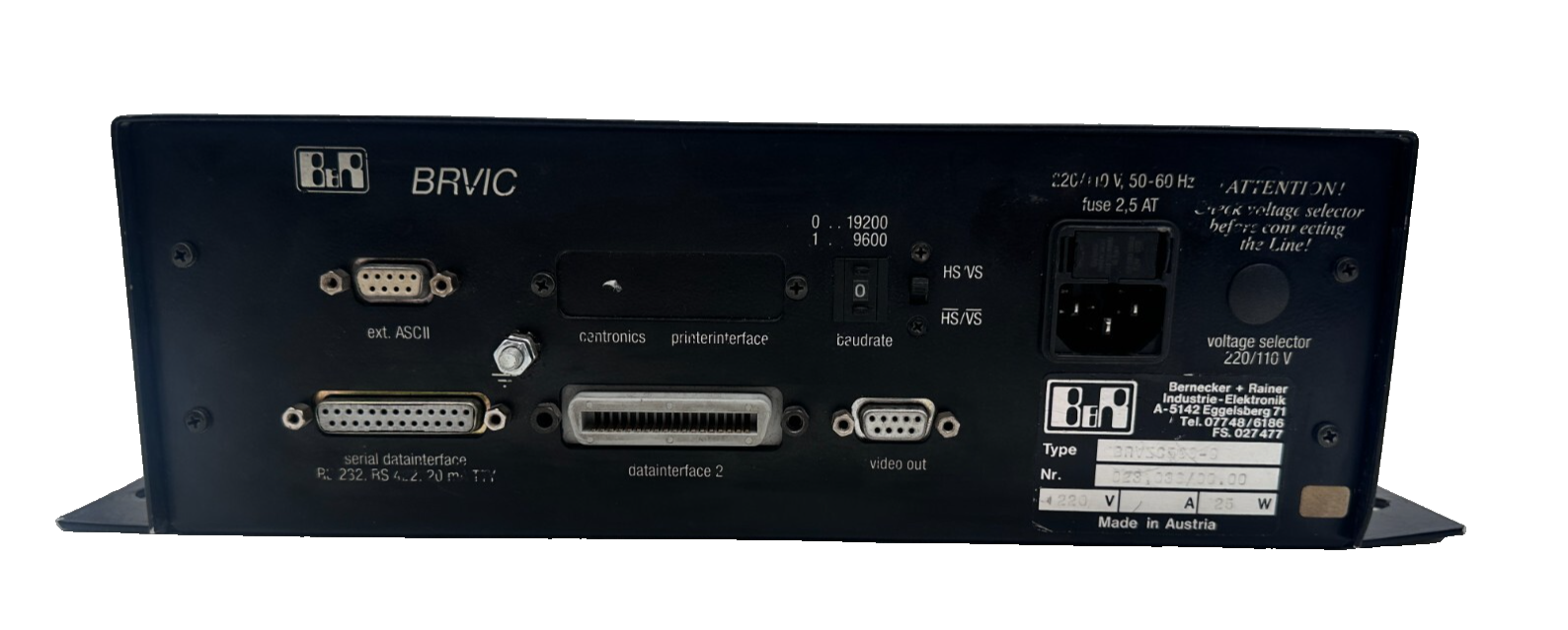 B&R BERNECKER &RAINER BRVIC BRVIC560-0 REV: 00 220V 25W