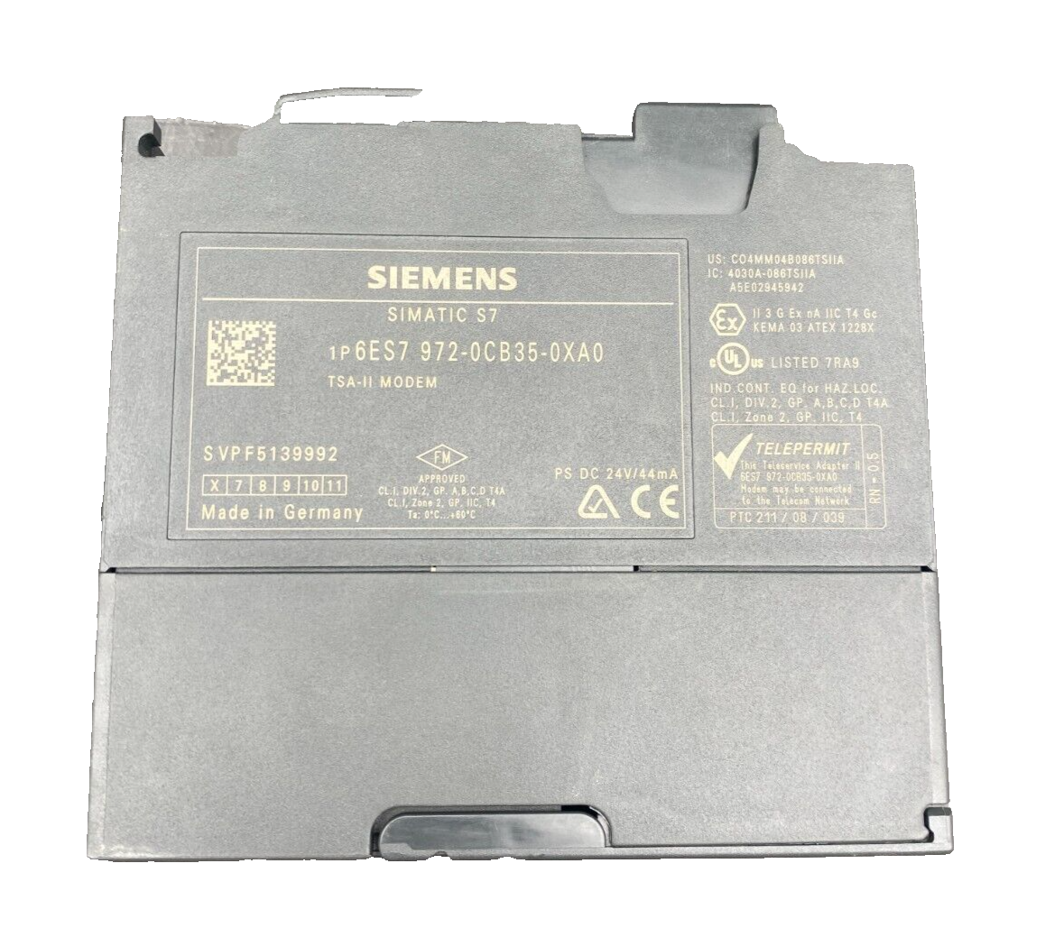 SIEMENS 6ES7972-0CB35-0XA0 SIMATIC TELESERVICE TSA-II MODEM x2pc