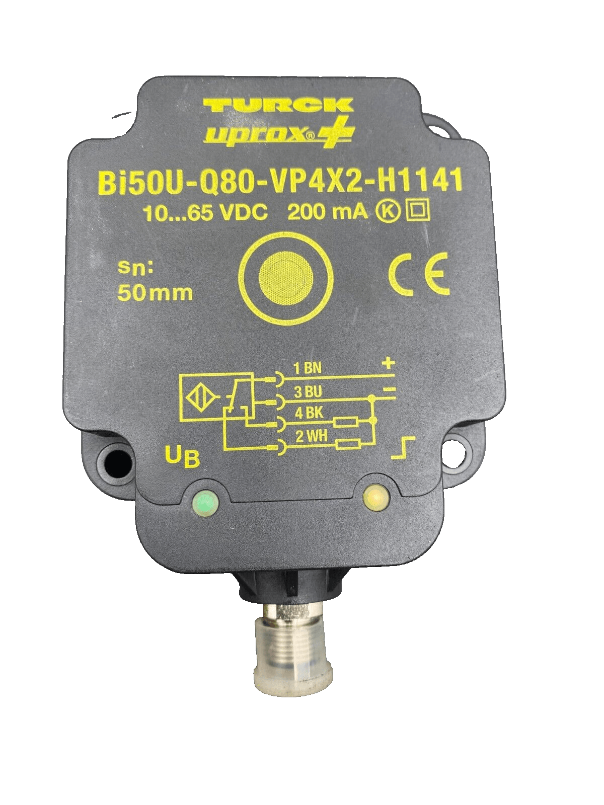 TURCK BI50U - Q80 - VP4X2 - H1141 200mA INDUCTIVE PROXIMITY SENSOR x1pc - KLR Automation