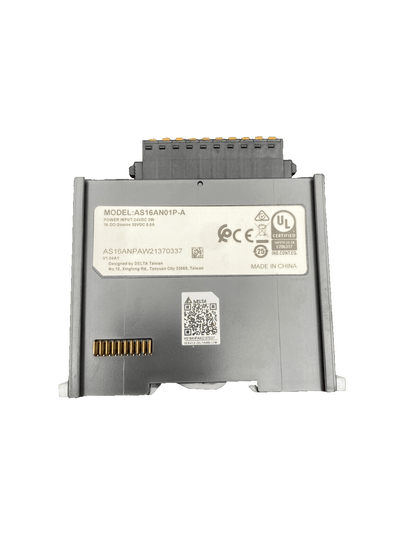 DELTA AS16AN01P - A DIGITAL IO MODULE AS16ANPAW21370337 V1.04A1 - KLR Automation
