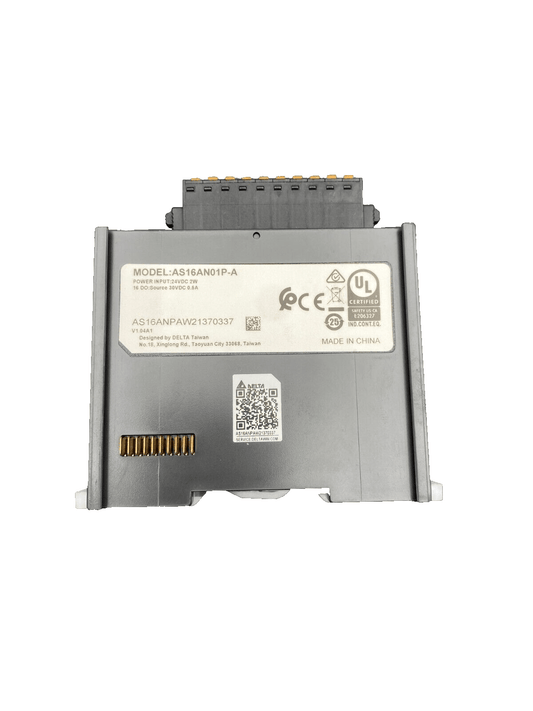 DELTA AS16AN01P - A DIGITAL IO MODULE AS16ANPAW21370337 V1.04A1 - KLR Automation