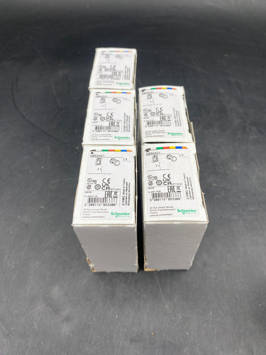 SET OF 13 SCHNEIDER ELECTRIC PUSHBUTTON SWITCH XB5AA21 ZB4 BV013 XB4BA51 XB4BD33 - KLR Automation