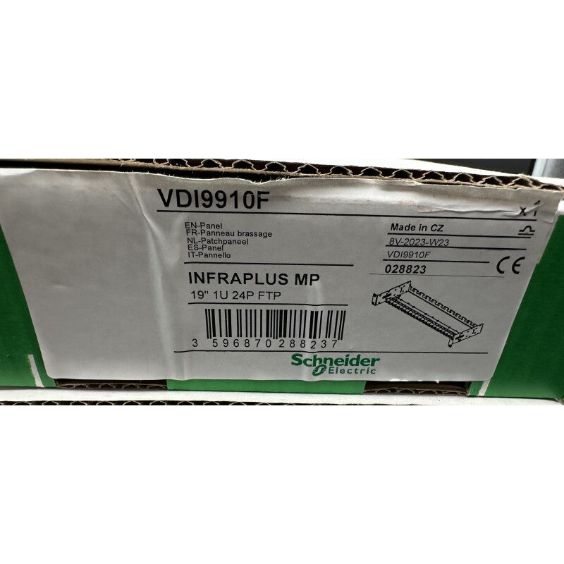 SCHNEIDER ELECTRIC VDI9910F INFRAPLUS MP 19" 1U 24P FTP PANEL x2pc