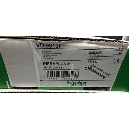 SCHNEIDER ELECTRIC VDI9910F INFRAPLUS MP 19" 1U 24P FTP PANEL x2pc