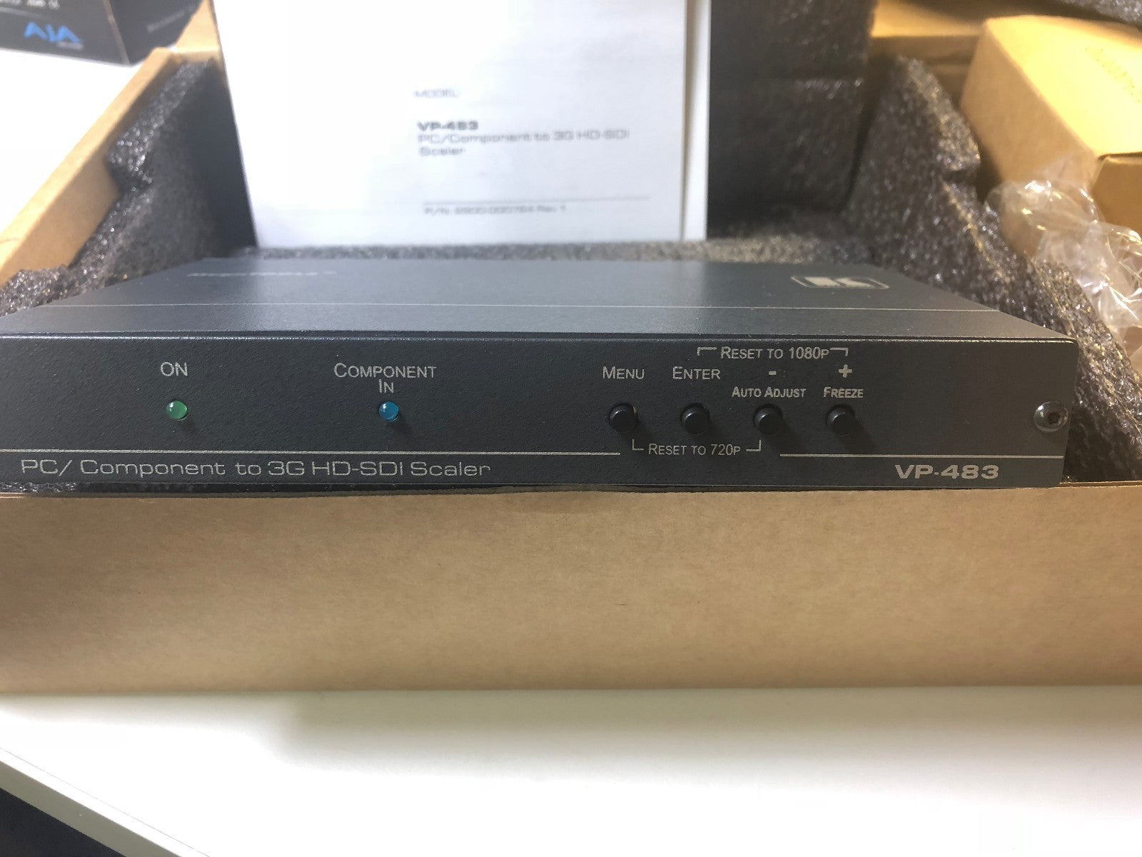 Kramer VP - 483 Computer Graphics Video Stereo Audio to 3G HD - SDI Digital Scaler - KLR Automation