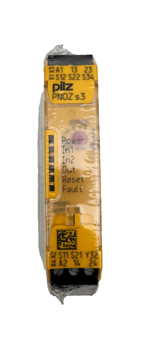 PILZ 750103 PNOZ S3 24VDC 2N/O SAFETY RELAY x1pc - KLR Automation