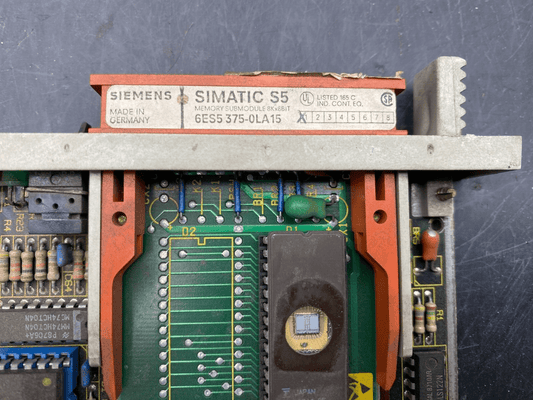 SIEMENS 6ES5530 - 3LA12+ SIMATIC S5 6ES5 375 - 0LA15 MEMORY SUBMODULE 8Kx8BIT - KLR Automation