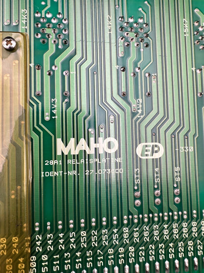 Maho CNC 432 Platine Relais 28A1 27.073600 - KLR Automation