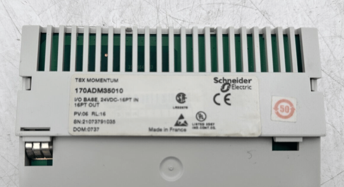 SCHNEIDER ELECTRIC 170FNT11001 FIPIO COMMUNICATION ADAPTER + 170ADM35010 I/O BAS - KLR Automation