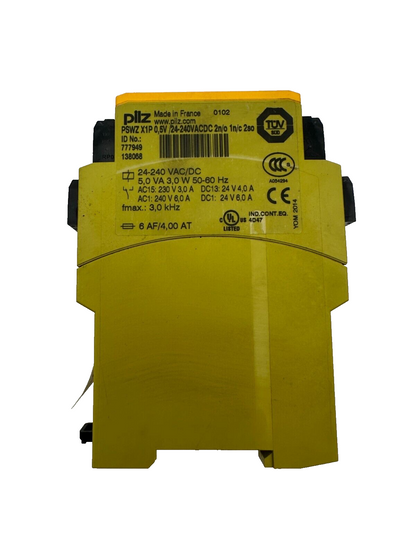 PILZ 777949 PSWZ X1P 0.5V/24-240VACDC 2N/O 1N/C 2SO RELAIS DE DE SECURITE