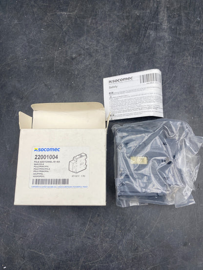 SOCOMEC INTERRUPTEUR SECTIONNEUR 22003004 + 22003000 + POLE ADDITIONNEL 22001004 - KLR Automation