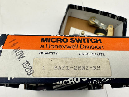 1pc x MICRO SWITCH LIMIT SWITCH BAF1 - 2RN2 - RH - KLR Automation