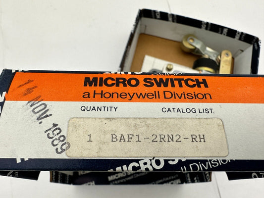 1pc x MICRO SWITCH LIMIT SWITCH BAF1 - 2RN2 - RH - KLR Automation