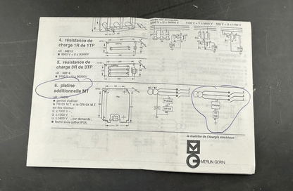 MERLIN GERIN 1464098 50250 VIGILOHM 1000VCA 1200VCC PLATINE ADDITIONNELLE TR10X - KLR Automation