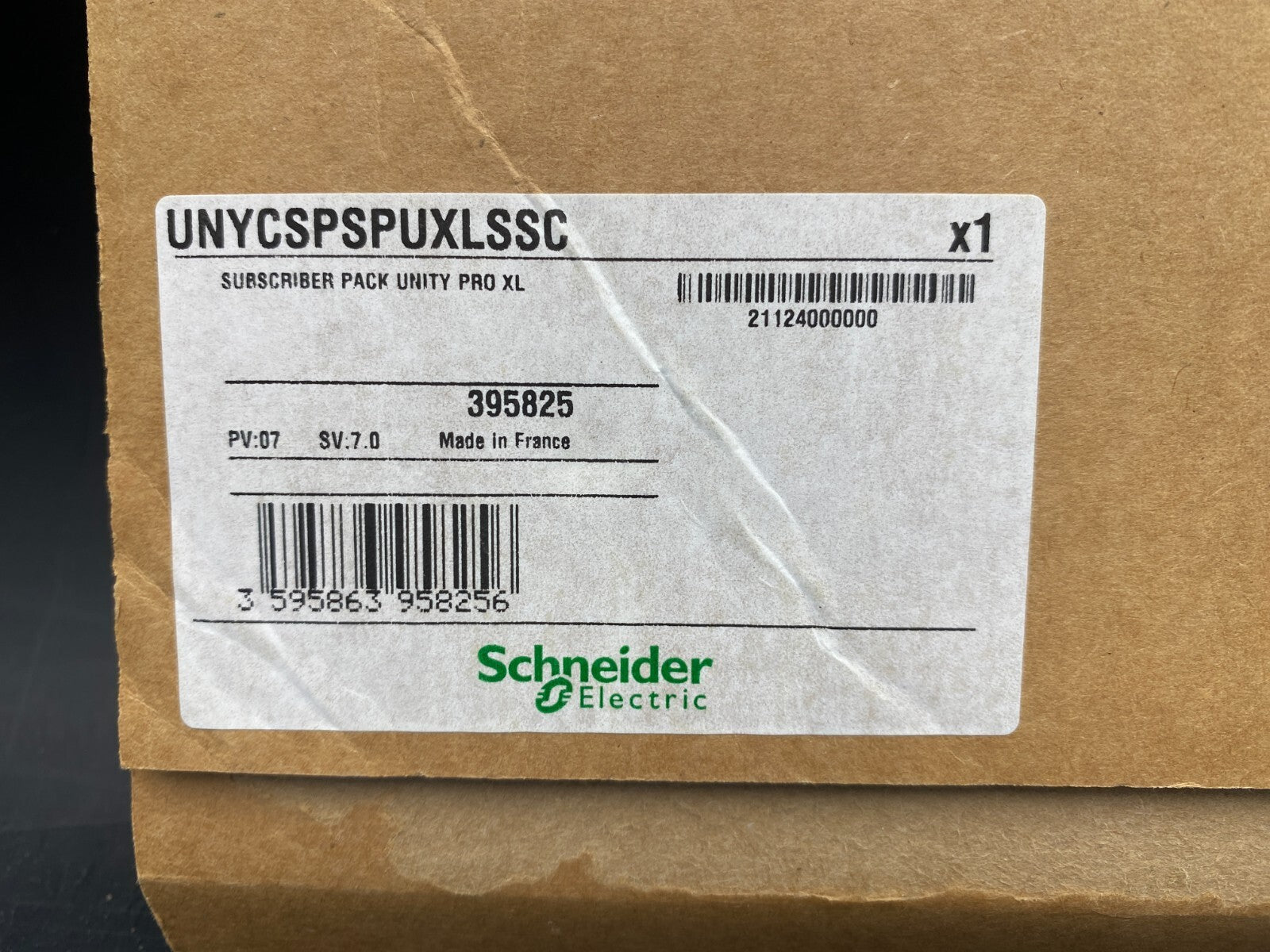 SCHNEIDER ELECTRIC UNYCSPSPUXLSSC SUBSCRIBER PACK UNITY PRO XL V7.0