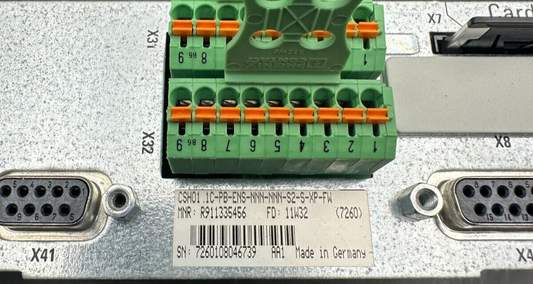 REXTOTH CSH01.1C-PB-ENS-NNN-NNN-S2-S-XP-FW PROFI BUS MNR R911335456 FD 11W32