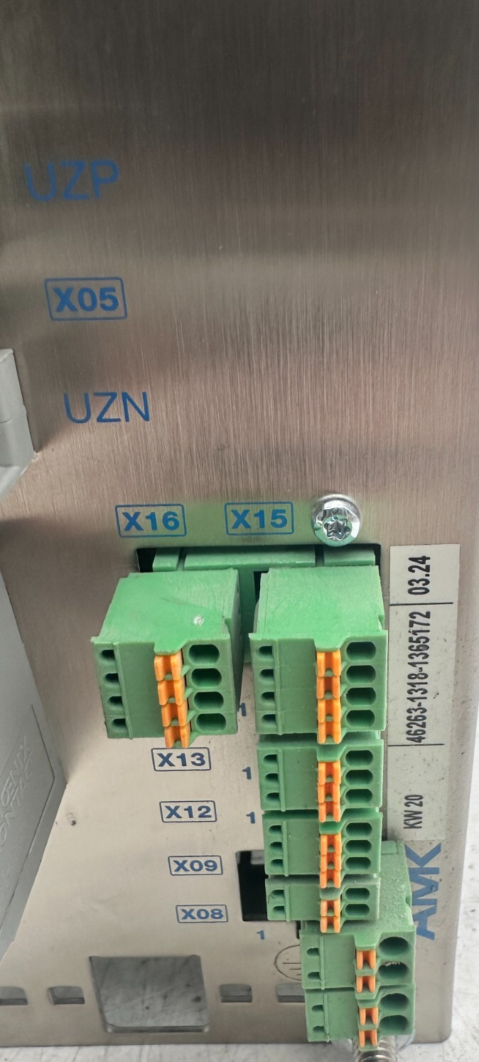 AMK AMKASYN KW 20 AVEC KW-R03 20kVA VERSION 03.24 SERVO DRIVE