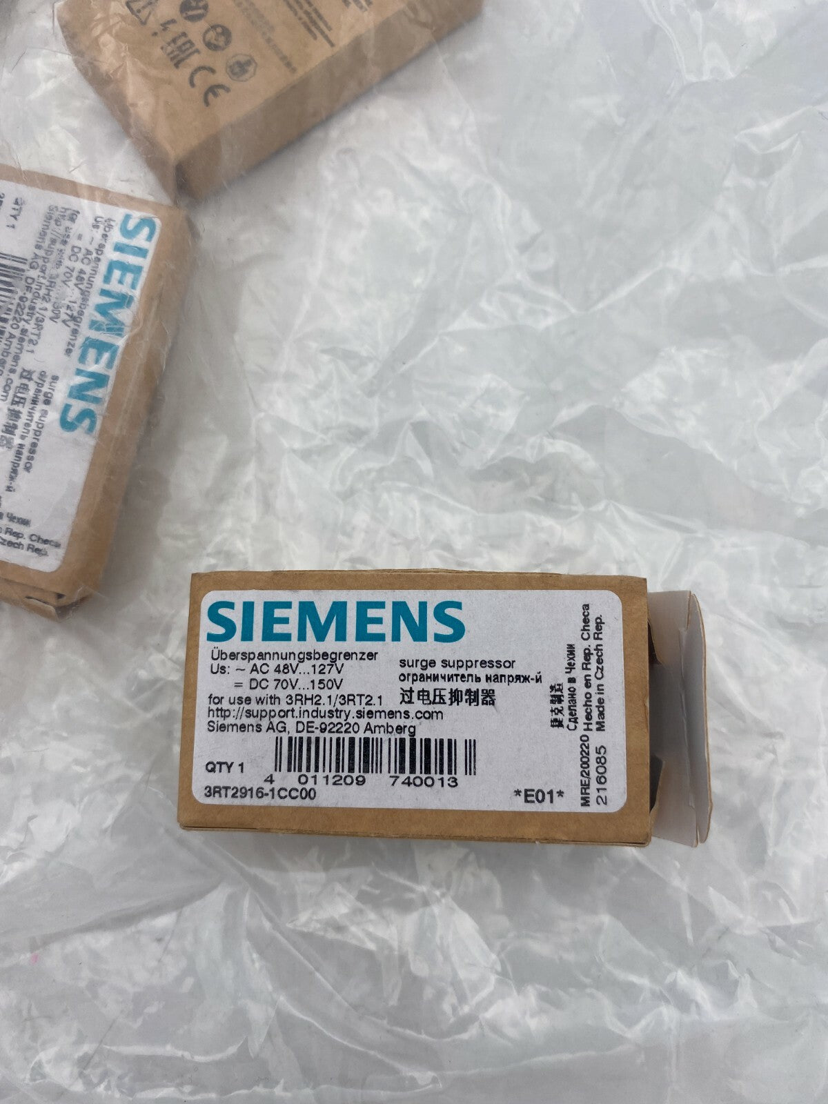 9pc x Surge Suppressor Siemens Sirius Innovation 3RT2 3RT2916-1CC00