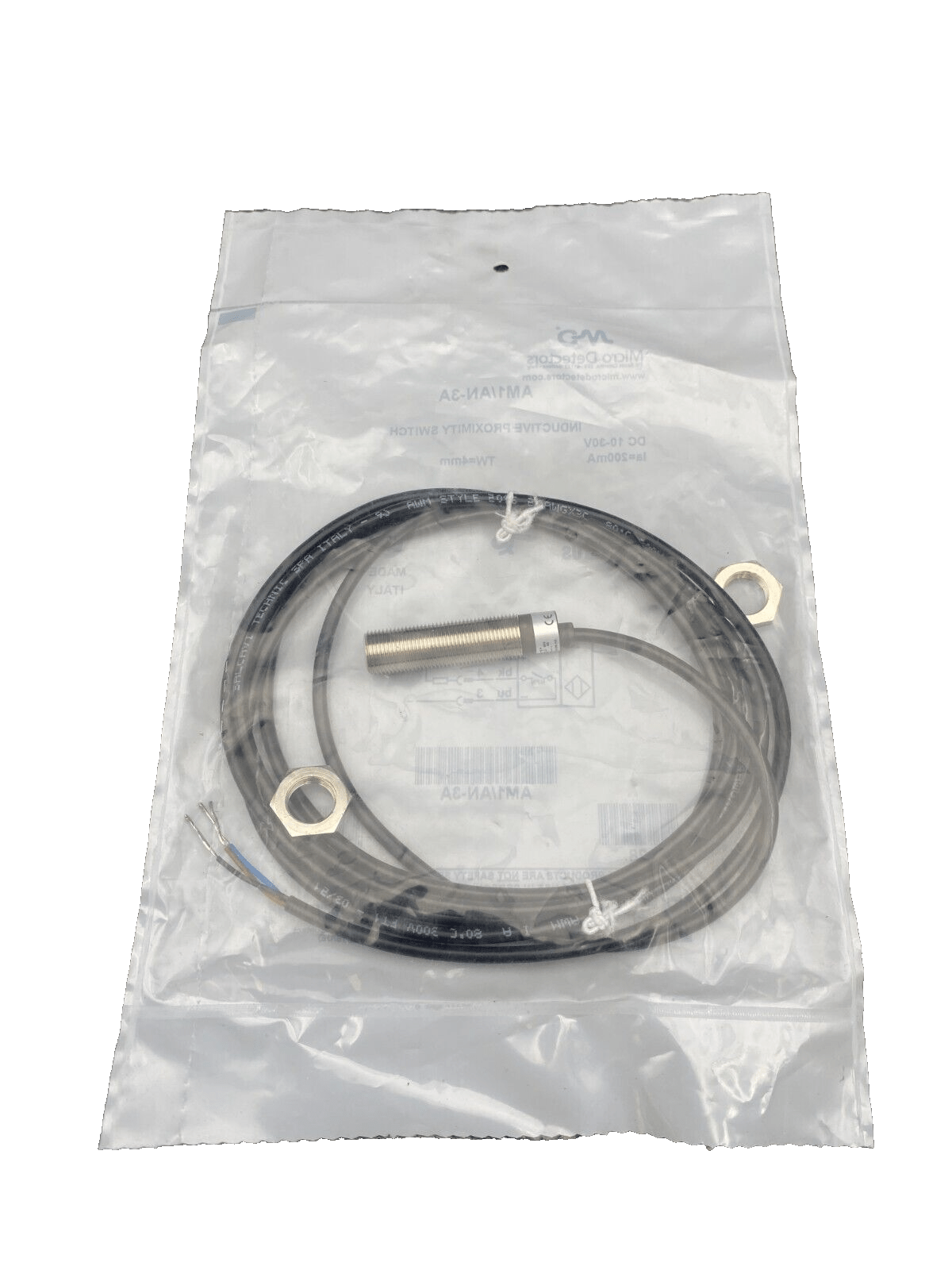 MICRODETECTORS AM1/AN - 3A INDUCTIVE PROXIMITY SWITCH x5pc - KLR Automation