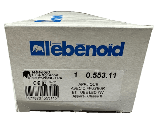 LEBENOID 1 0.553.11 APPLIQUE AVEC DIFFUSEUR ET TUBE LED 7W 445 x 64 x 90 mm x2pc - KLR Automation