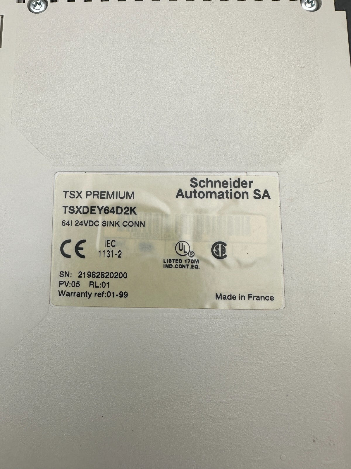 1pc x Schneider Electric Telemecanique TSX Premium TSXDEY32D2K - KLR Automation