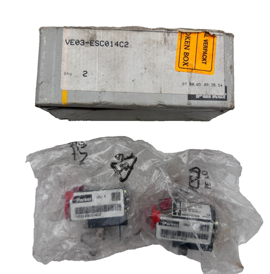PARKER VE03-ESC014C2 PNEUMATIC SOLEINOID VALVE x2pc